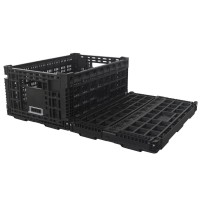 wire mesh blue black plastic perforated basket storage vegetables agricultural basket for vegetable and fruit basket crate