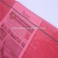 Red transparent pp woven bag for carrot 50kg