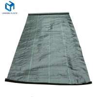 Woven Polypropylene Plastic material Weed Barrier Rubber Mulch Mat weed mat ground cover