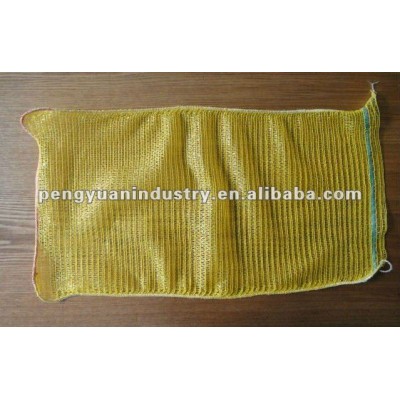 yellow color Elastic Mesh Bag used for vegetable