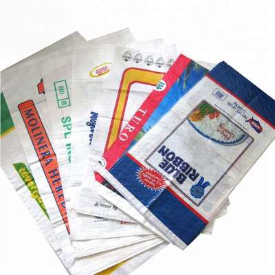 25kg 50kg laminated pp woven bag china manufacturers for rice flour sugar cement