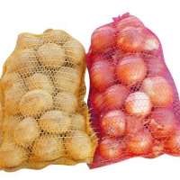 Cheap PP/PE Knitted plastic raschel leno mesh packing bags for Agriculture fruit vegetable